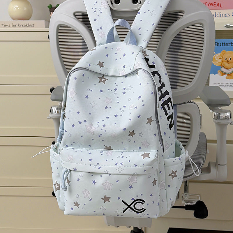 Charmante Sternen Druck Hase Rucksack