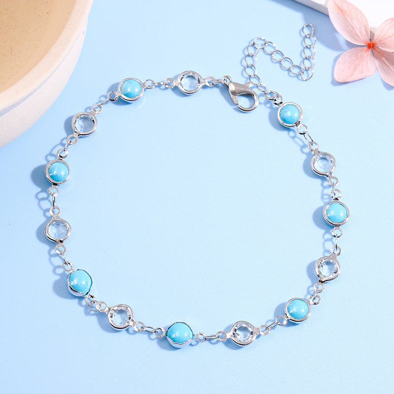 Dekorative Edelstein Fußkette Brehn
