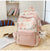 Blumenmuster Mehrfach-Taschen Schulrucksack