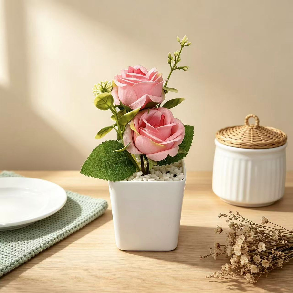 Elegante Mini-Rosenanordnung