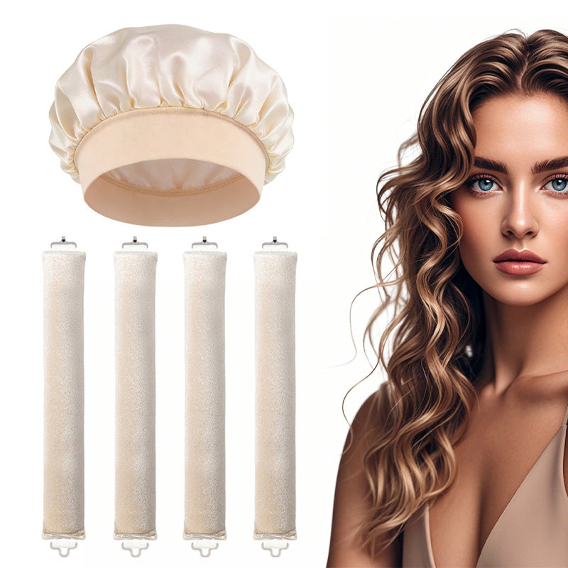 Satin Schlafmütze und Haarknäuel