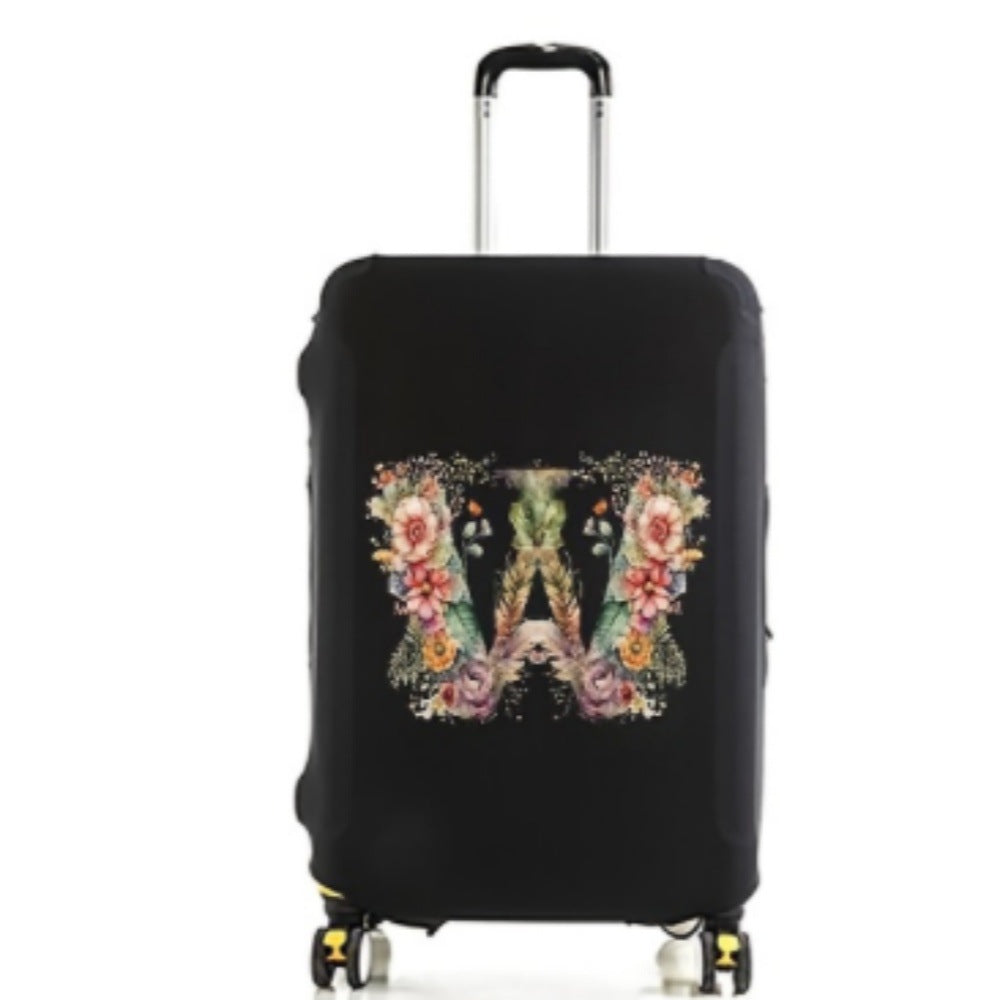 Damen Hartschalenreisekoffer mit floralem Initial-Design Brehn