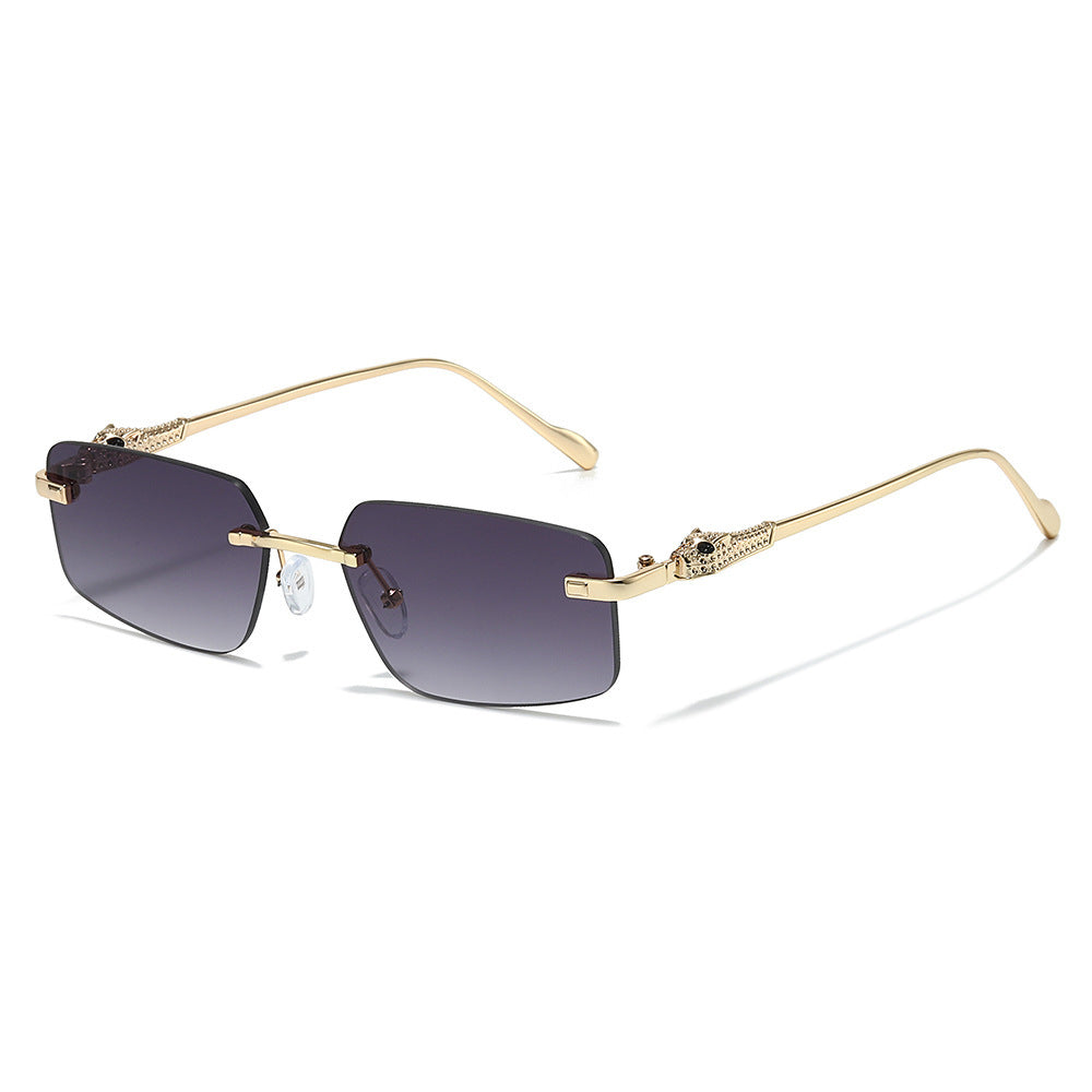 Designer Rechte Sonnenbrille mit luxuriösen metallischen Details Brehn