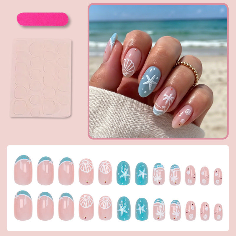 Kunstnagelset mit maritimen Details Brehn