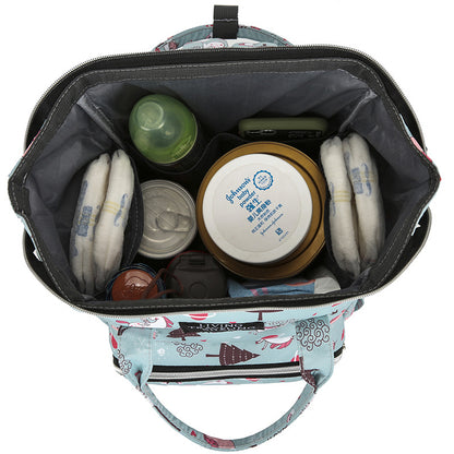 Vielseitiger Blattdruck Reise-Rucksack Brehn