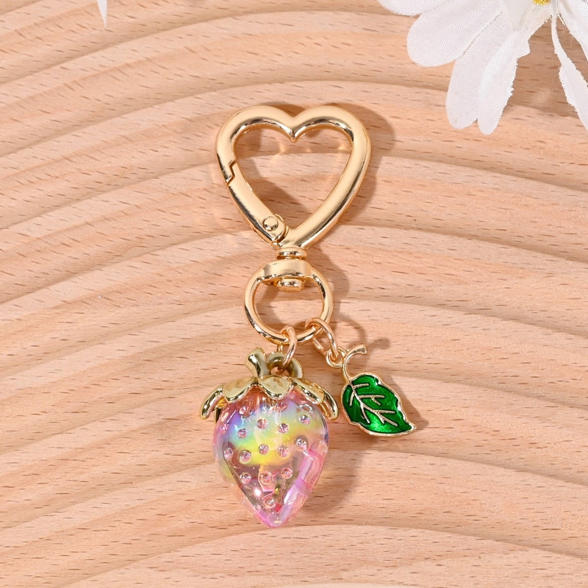 Schlüsselanhänger mit Fruchtigem Erdbeer-Design Brehn