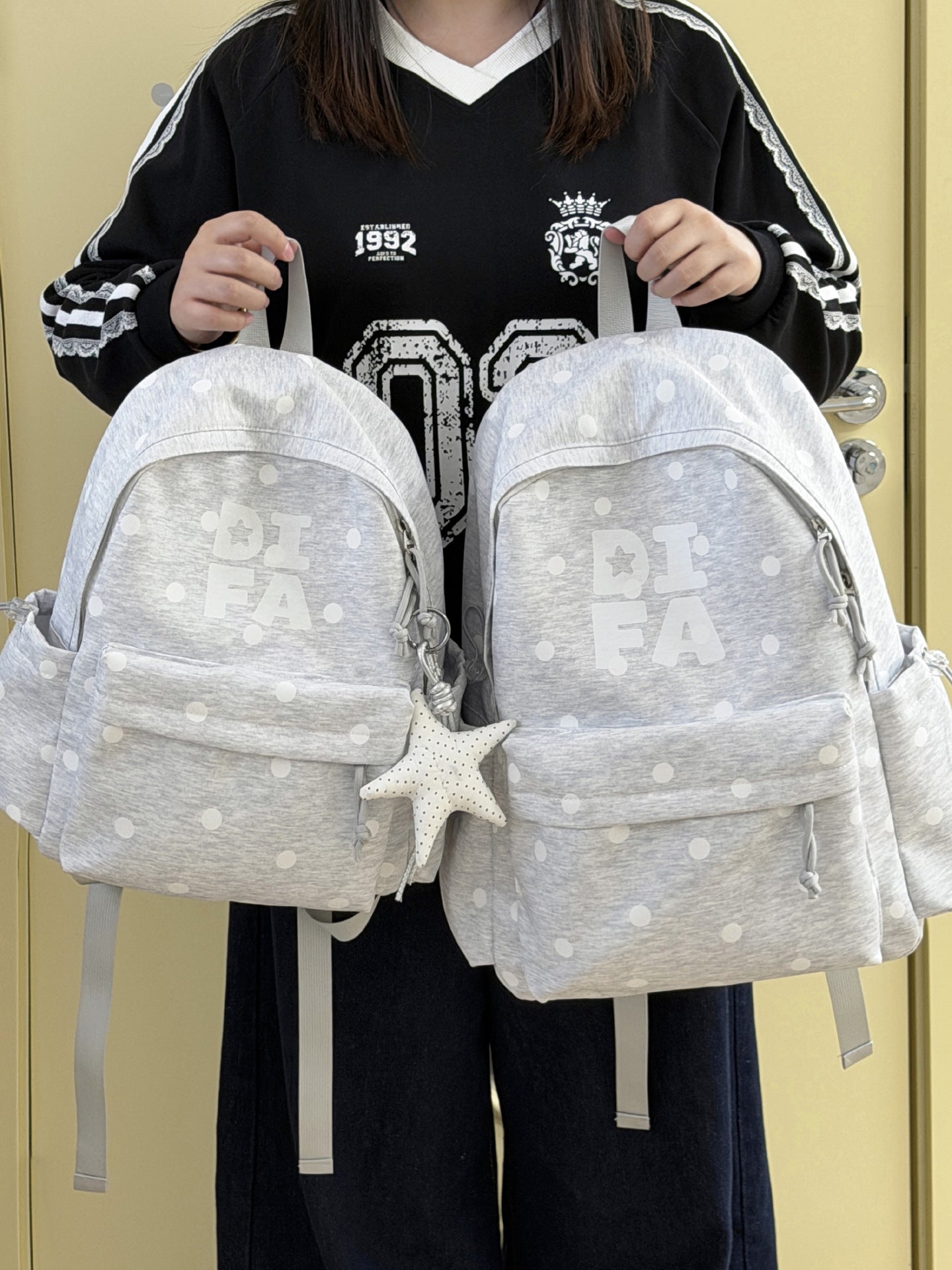 Polka Dot Freizeit Rucksack