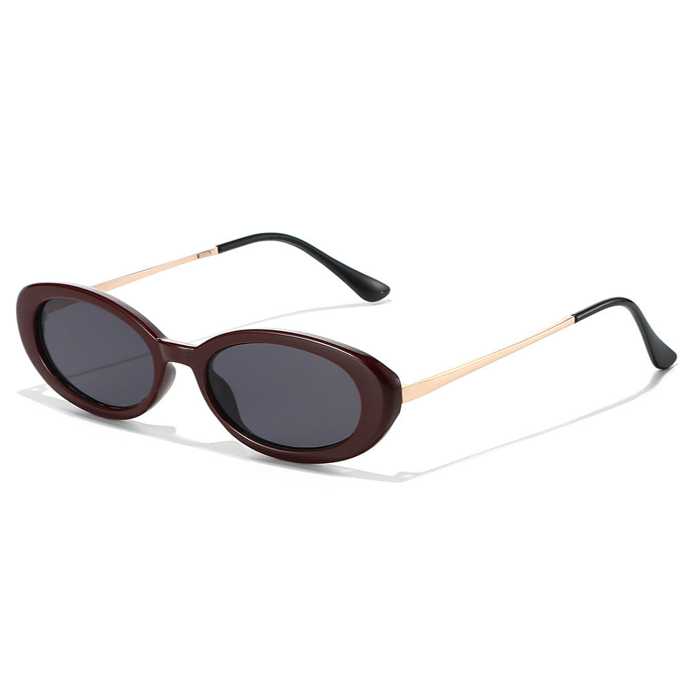Elegante Übergroße Oval Sonnenbrille Brehn
