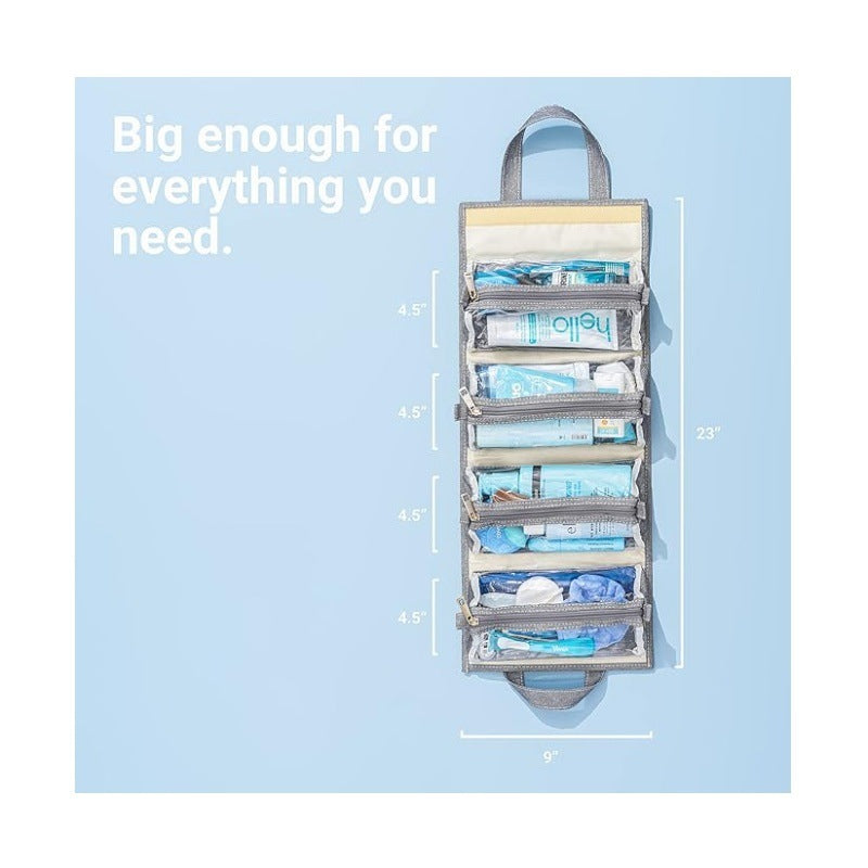 Praktische Kosmetik-Organizer-Tasche mit Durchsichtigen Fächern Brehn