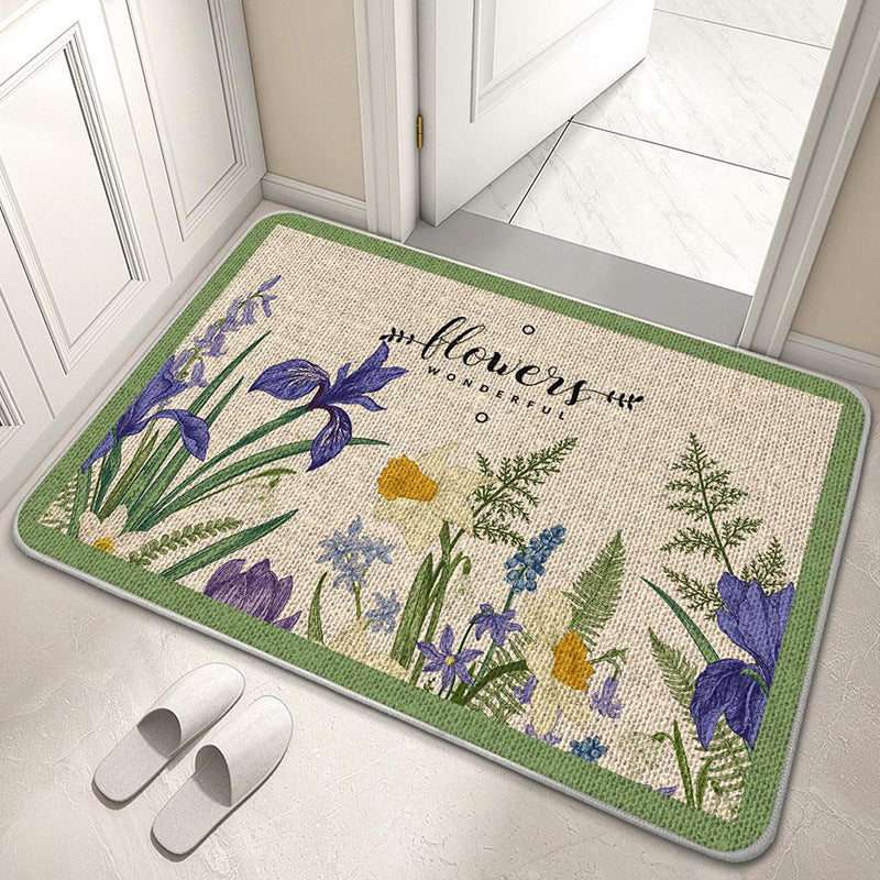 Dekorativer Floral Willkommensmatte Brehn