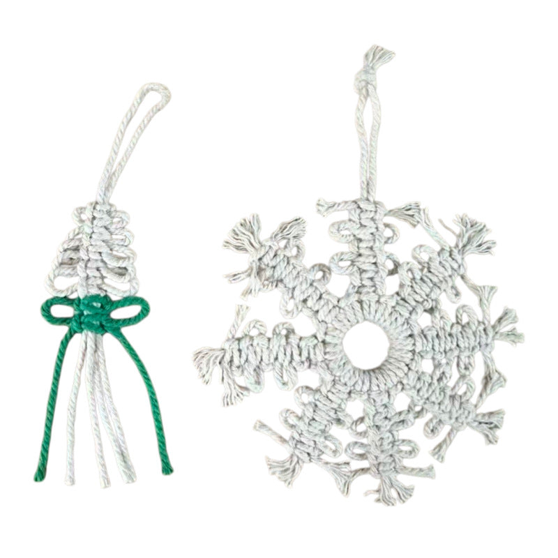 Dekorative Makramee- ornament Brehn