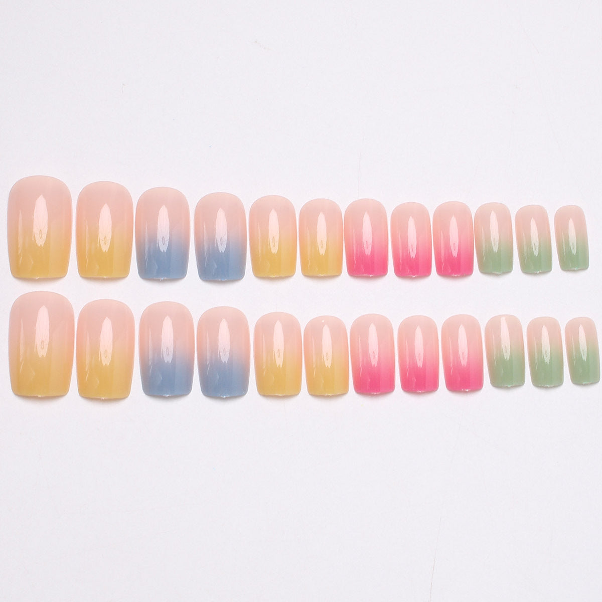 Ombre Gradient Press-On Nägel Brehn