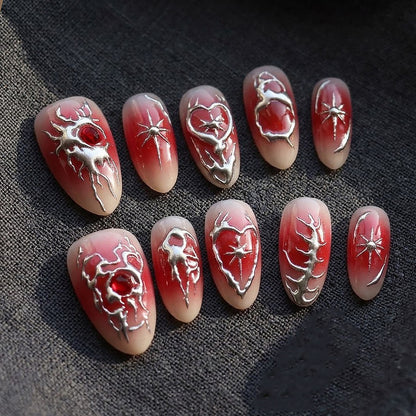 Künstlerisches Gothic Nagelkunst Set