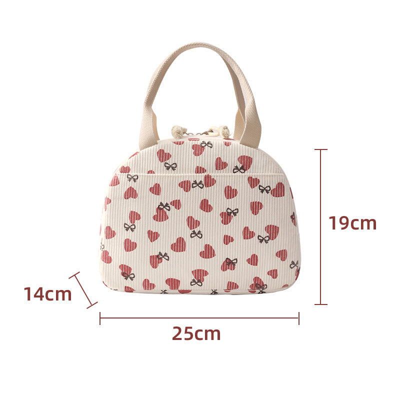 Isolierte Blumenmuster-Lunch-Tasche Brehn