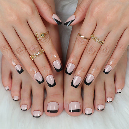 Elegantes Aufklebenägel-Set mit einzigartigem Ombre-Design Brehn
