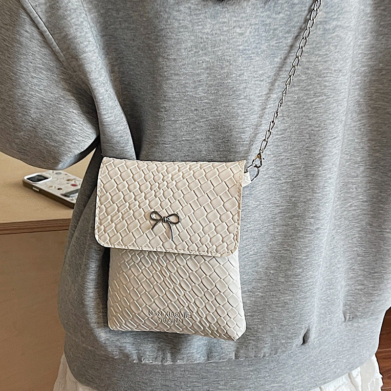 Texturierte Mini-Handtasche