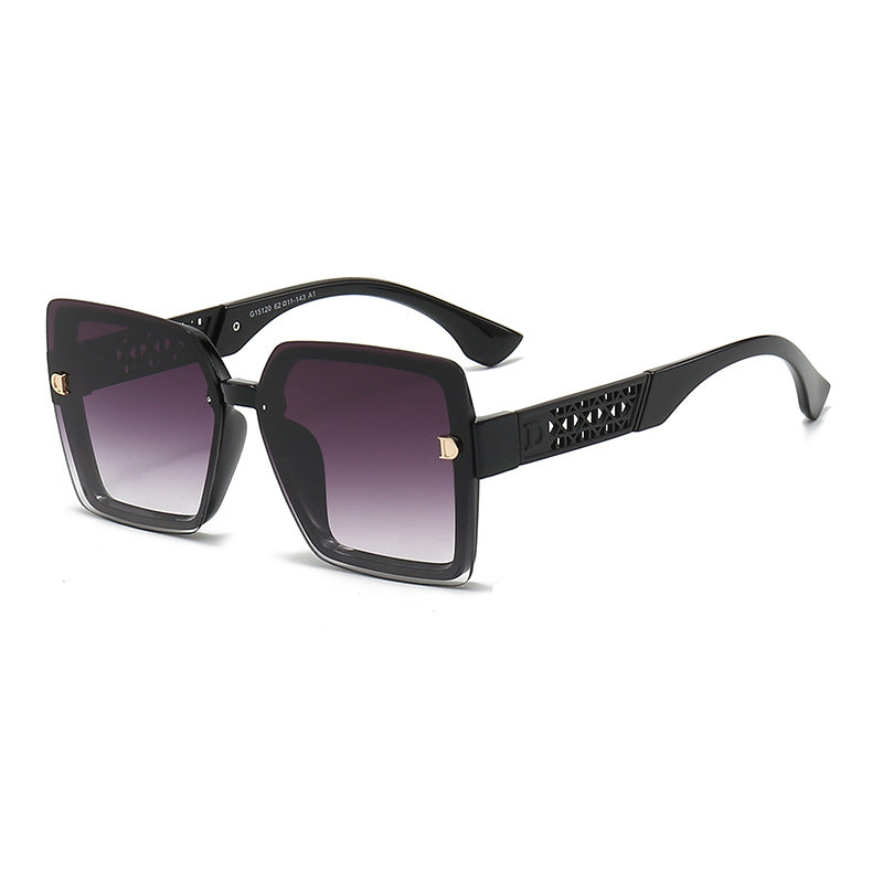 Damen modische quadratische Sonnenbrille mit robustem Rahmen und UV-Schutz Brehn