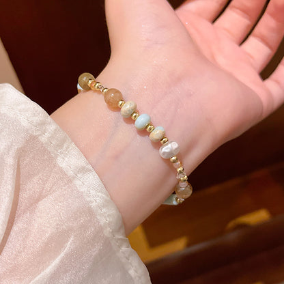 Künstlerisches Perlenarmband Brehn