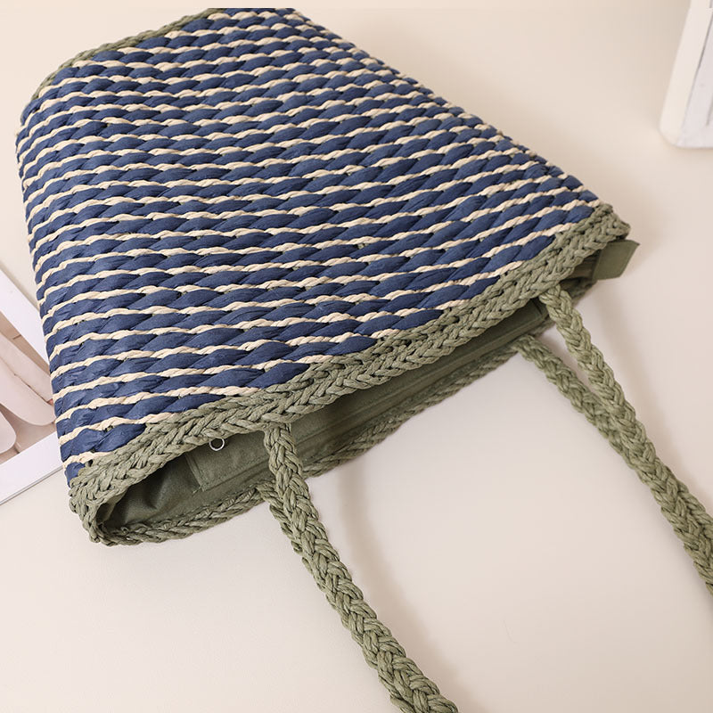 Geflochtene Strandtasche mit Breiten, Stabilen Griffen Brehn