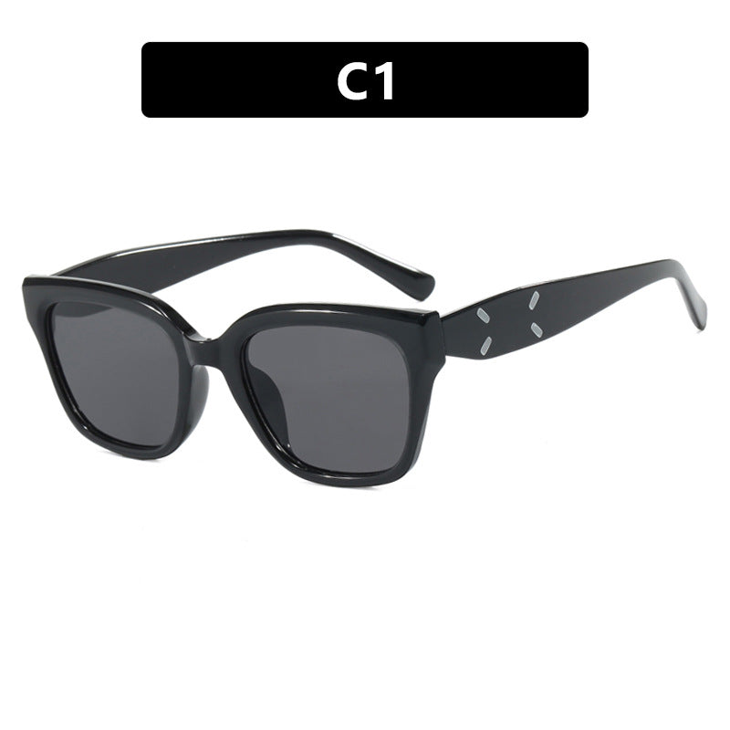 Damen modische quadratische Sonnenbrille mit UV-Schutz und elegantem Kunststoffrahmen Brehn