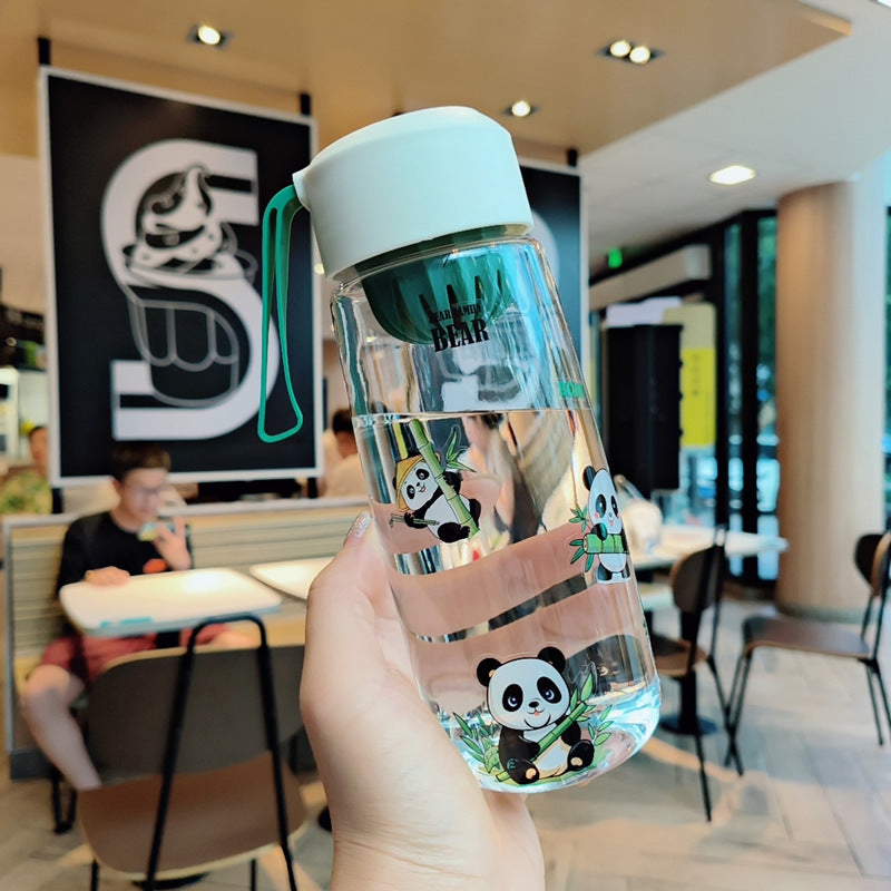 Damen Verspielte Trinkflasche mit fröhlichem Panda-Motiv Brehn