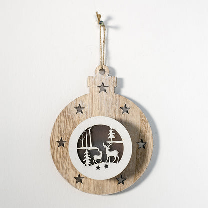 Dekorative Holz-Weihnachts ornament Brehn