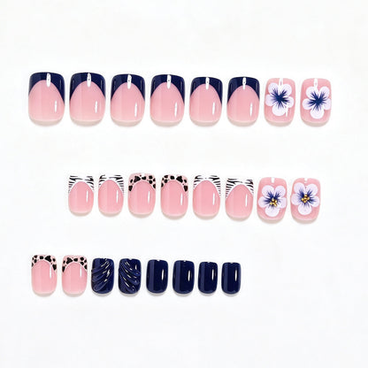 Blumenakzent-Nagelkunst-Set Brehn