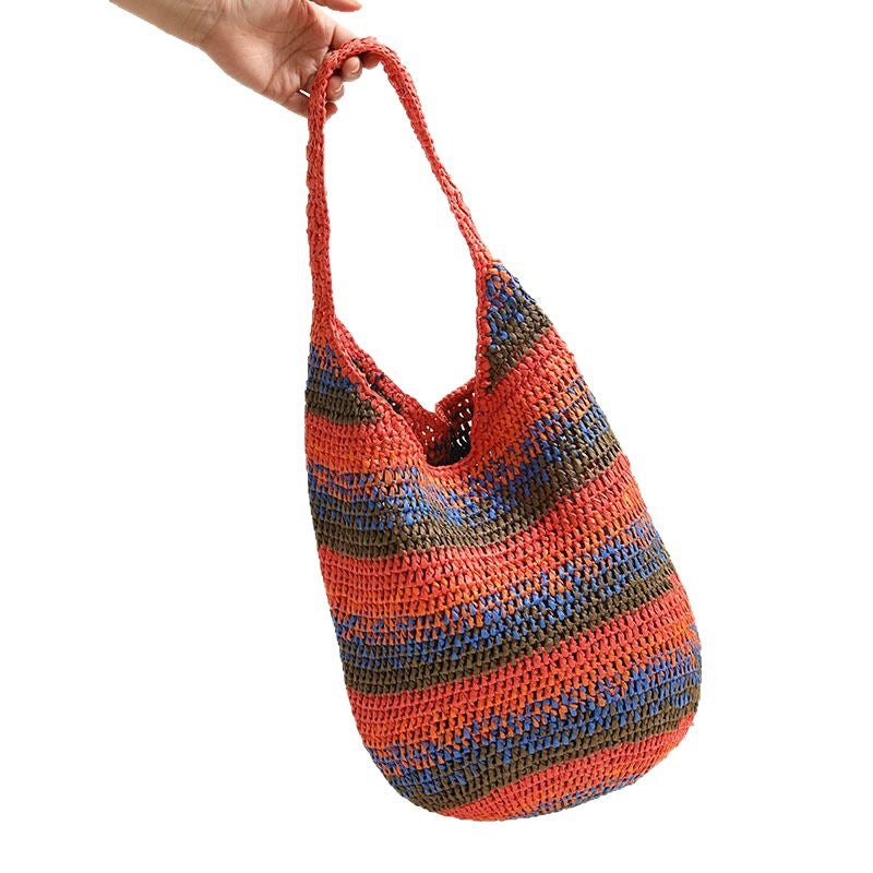 Damen Handgefertigte Strandschultertasche Brehn
