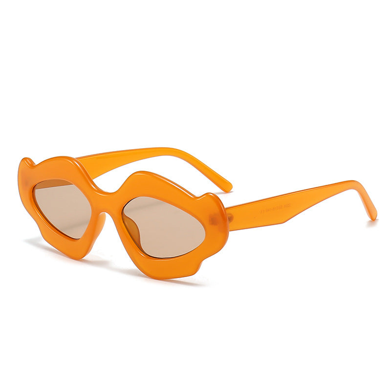 Damen modische Sonnenbrille mit einzigartigem Blütenrahmen Brehn
