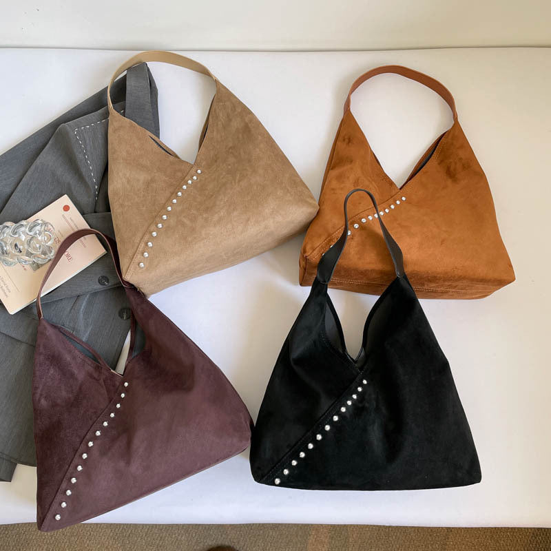 WoUnique Textured Suede Hobo Tasche Brehn