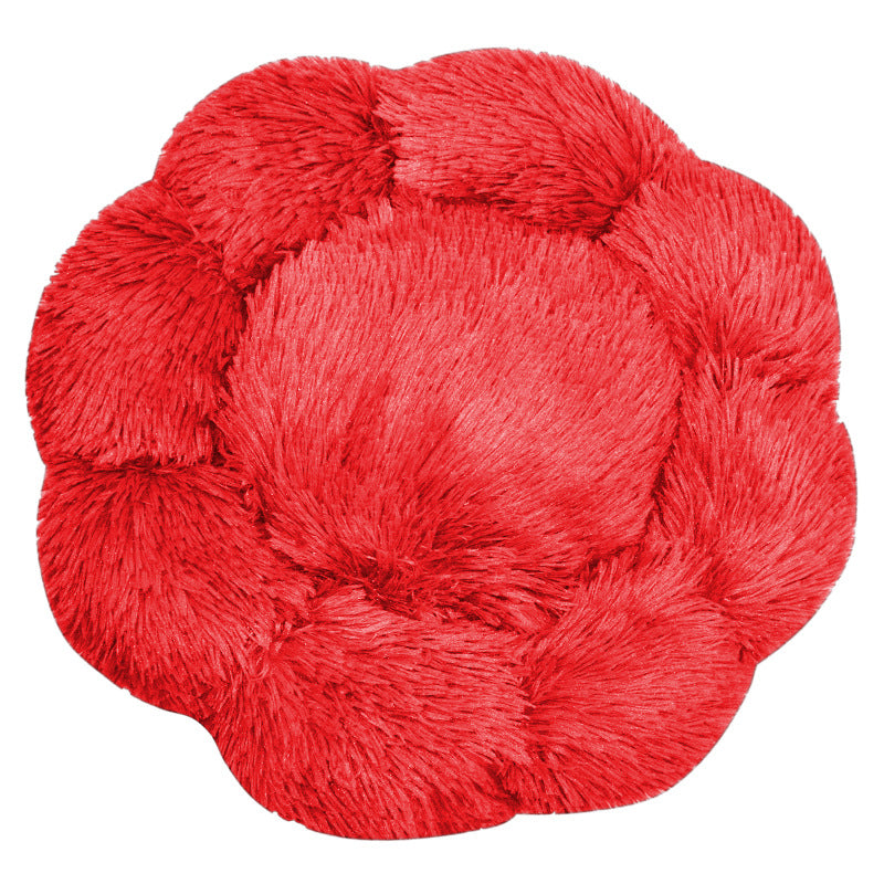 Blumenförmiges Plüsch-Hundebett