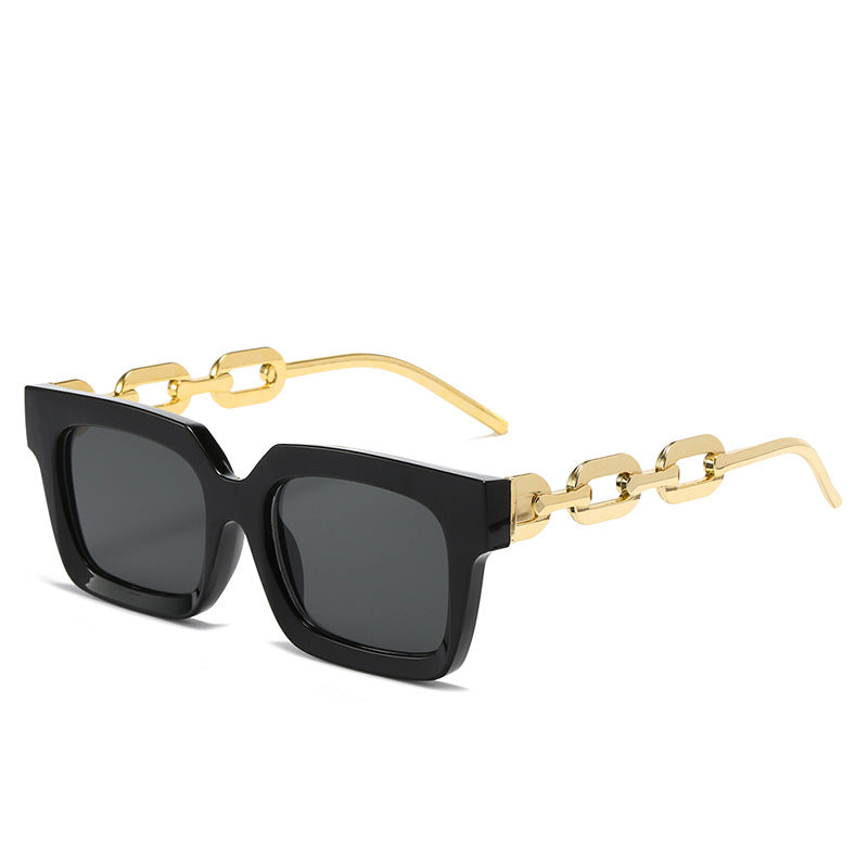 Damen modische Sonnenbrille mit einzigartigem Kettenelement Brehn