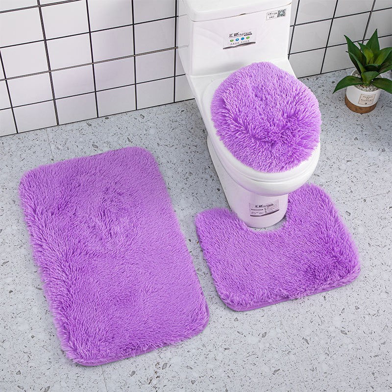 Plüsch Badezimmer Teppich Set