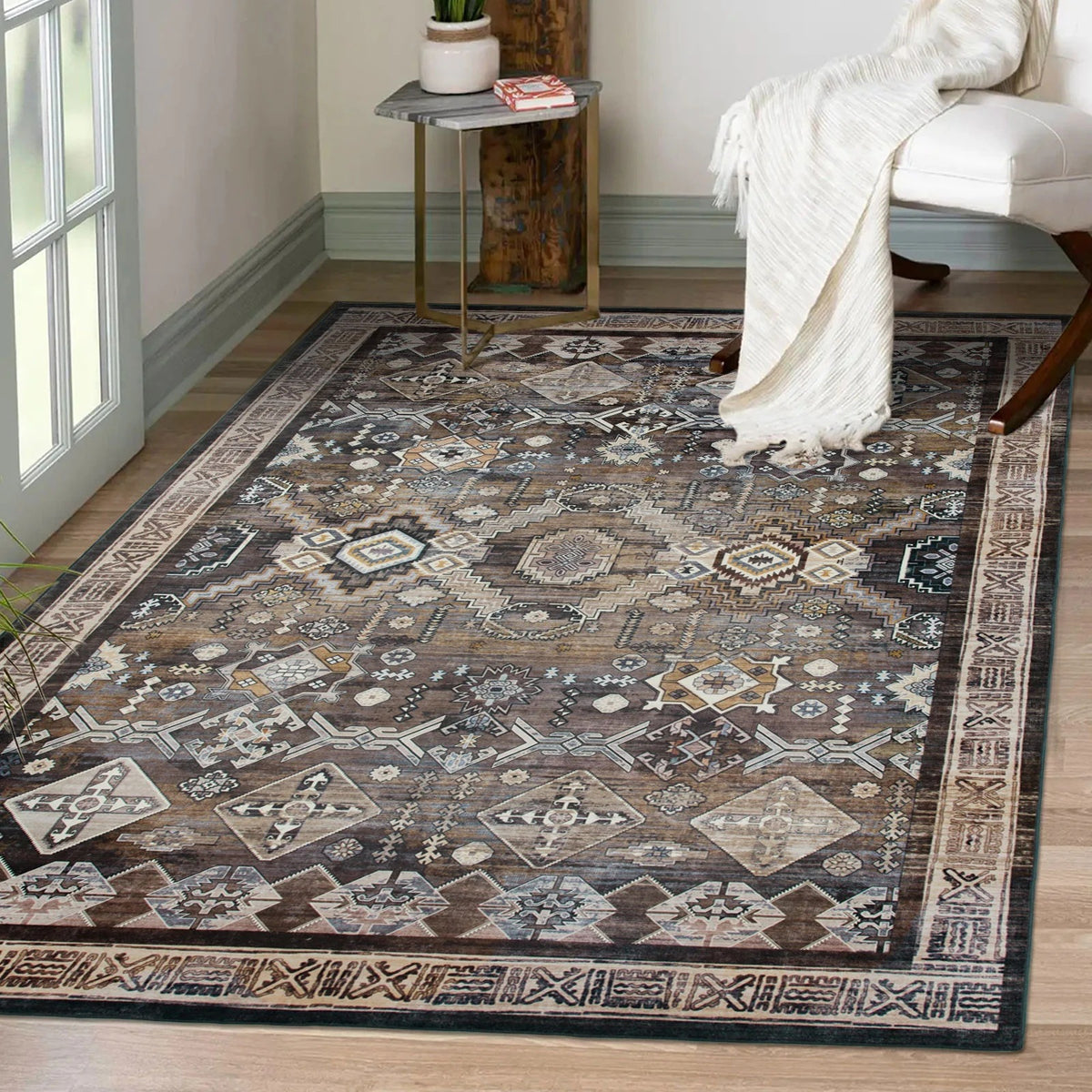 Vintage-inspirierter Teppich Brehn