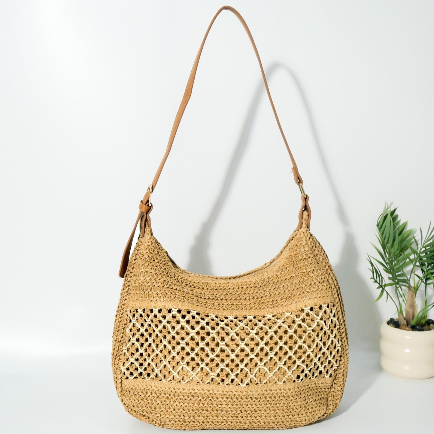 Modische Makramee-Handtasche Brehn