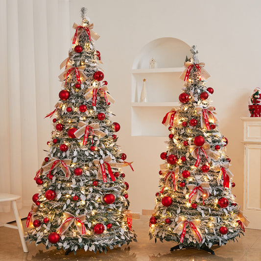 Künstlicher schneebedeckter Weihnachtsbaum