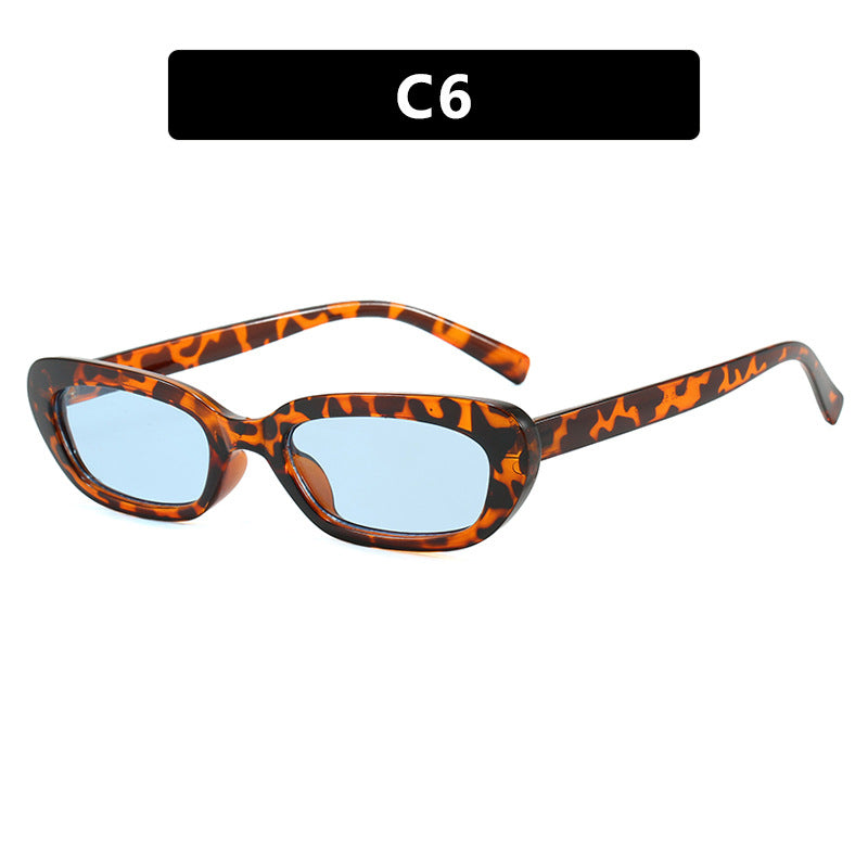 Damen modische Katzenaugen-Sonnenbrille mit transparentem Kunststoffrahmen und UV-Schutz Brehn