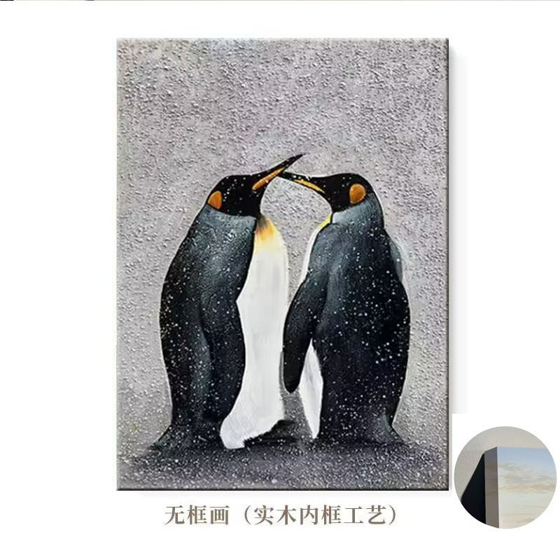 Künstlerische Pinguin-Leinwandkunst