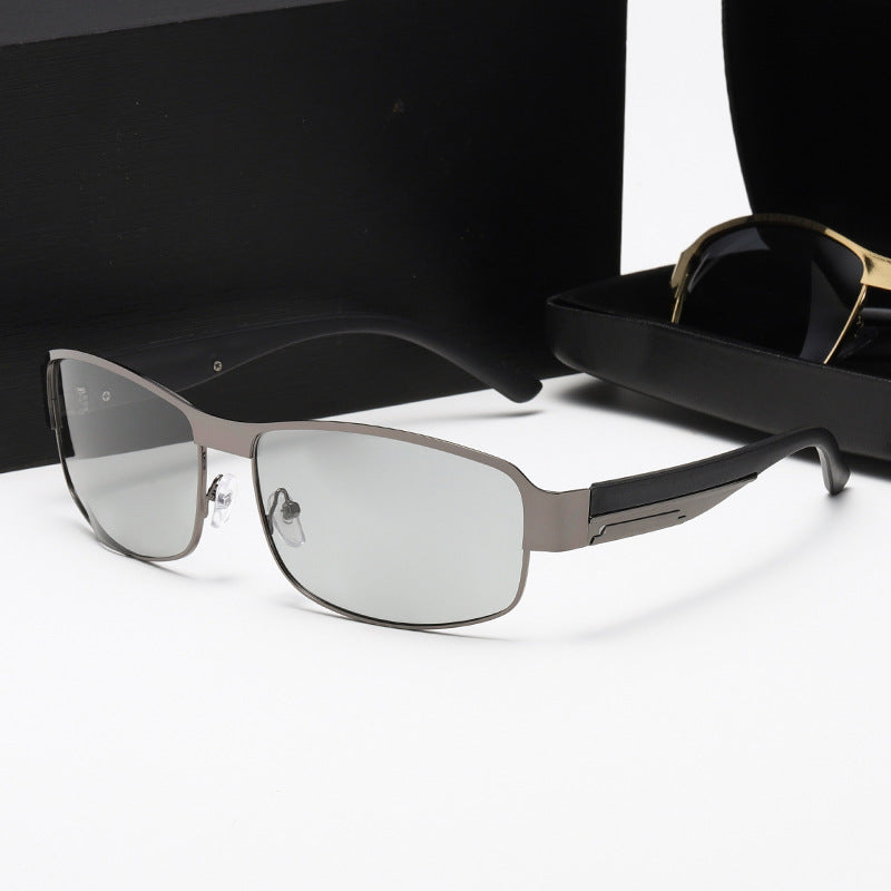 Damen Sportliche Sonnenbrille mit robustem Metallrahmen und polarisierenden Gläsern Brehn