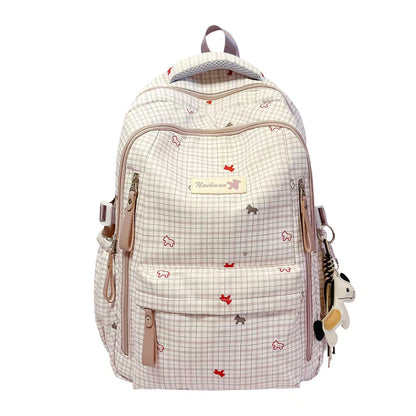 Stylischer Rucksack mit kariertem Muster Brehn