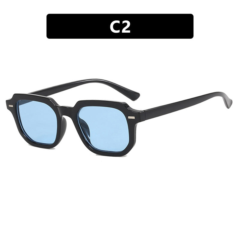 Damen quadratische Sonnenbrille mit stilvoller Rahmenstruktur und UV-Schutz Brehn