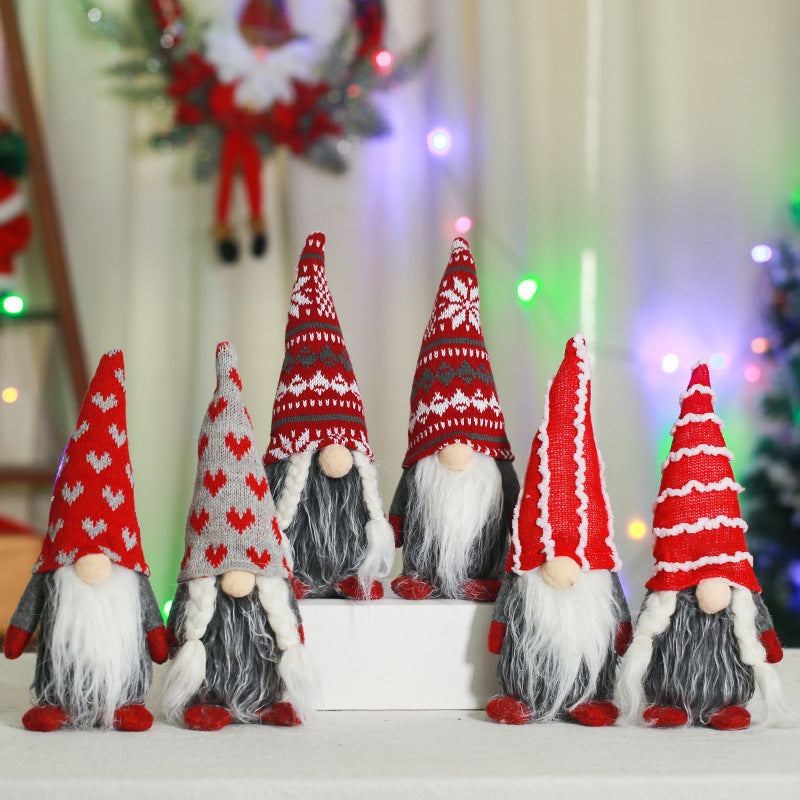 Niedliche Weihnachtsgnom-Dekoration Brehn