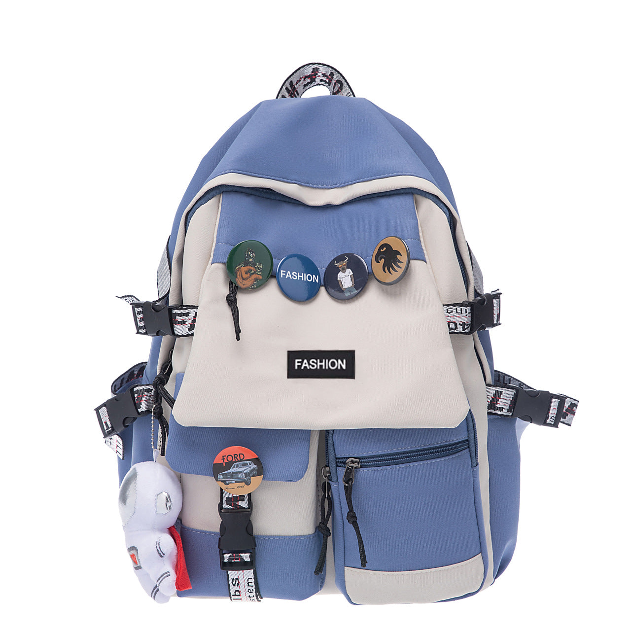 Moderner Rucksack mit Vielseitigen Fächern und Kreativen Applikationen Brehn