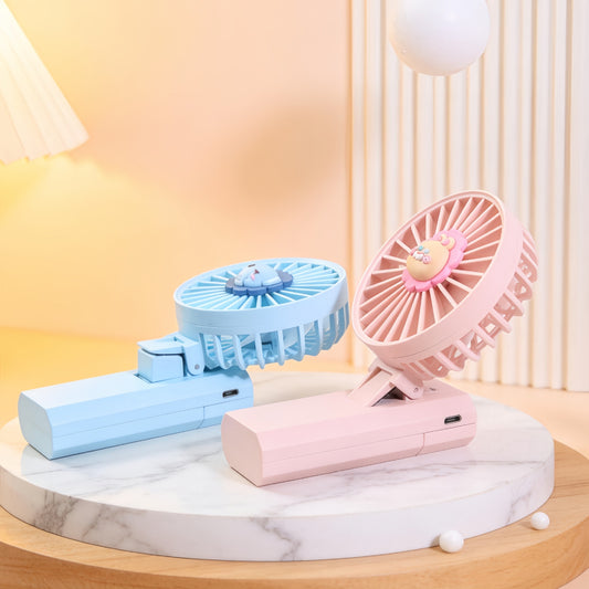 Damen Tragbarer Handventilator mit interaktivem Tiermotiv Brehn
