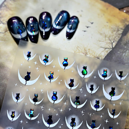 Kat-Themen Nagelkunst Aufkleber