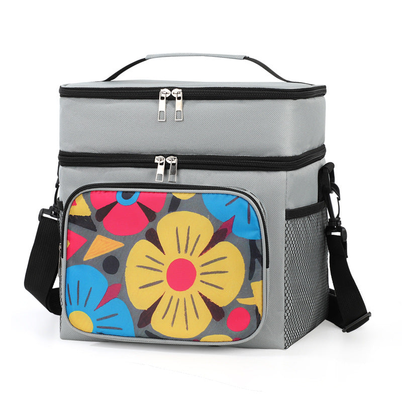 Isolierte Picknick-Kühltasche mit Stilvollem Blumendesign Brehn