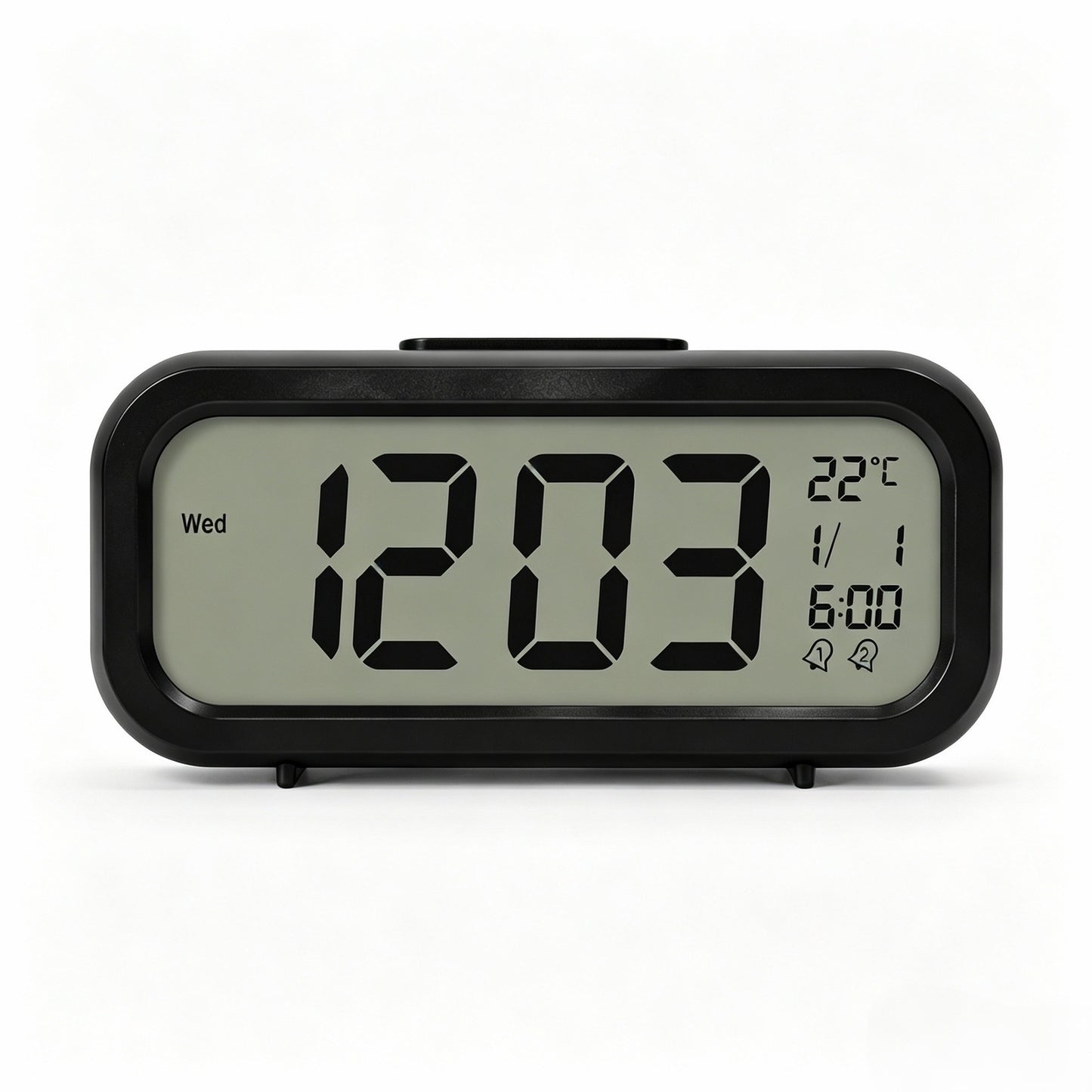 Digitaler Tischwecker mit Temperatursensor und Großem Led-Display Brehn