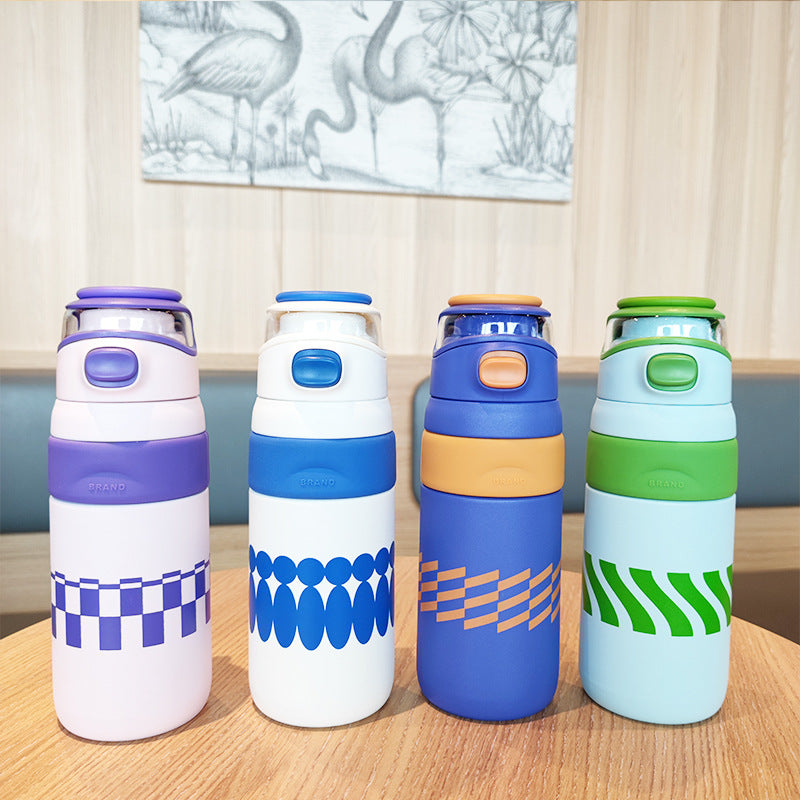 Damen BPA-freie Wasserflasche mit innovativem Sicherheitsverschluss Brehn