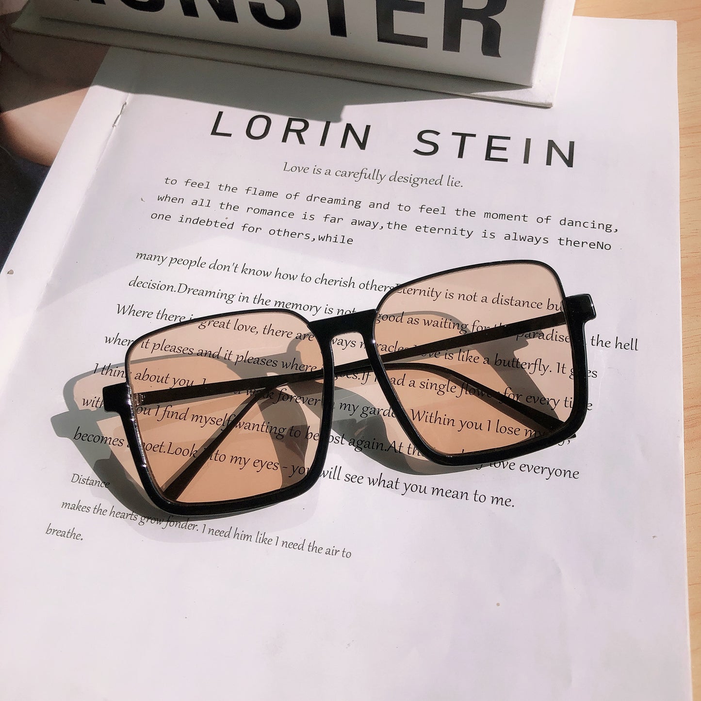 Oversized geometrische Rahmen Sonnenbrille Brehn