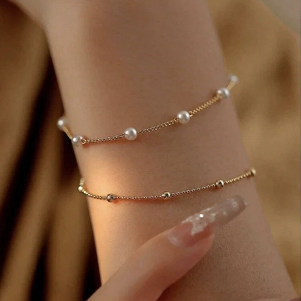 Verstellbares Perlen-Charm-Armband Brehn